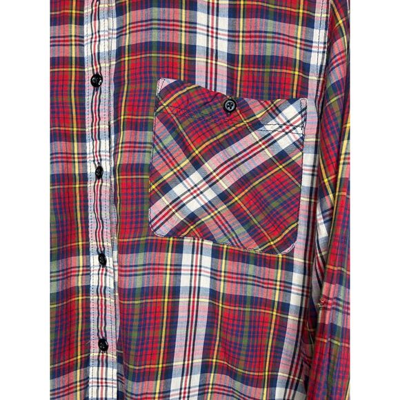Ralph Lauren Denim & Supply  Size XL Red Plaid Button Up Shirt Long Sleeve RL - Picture 5 of 7